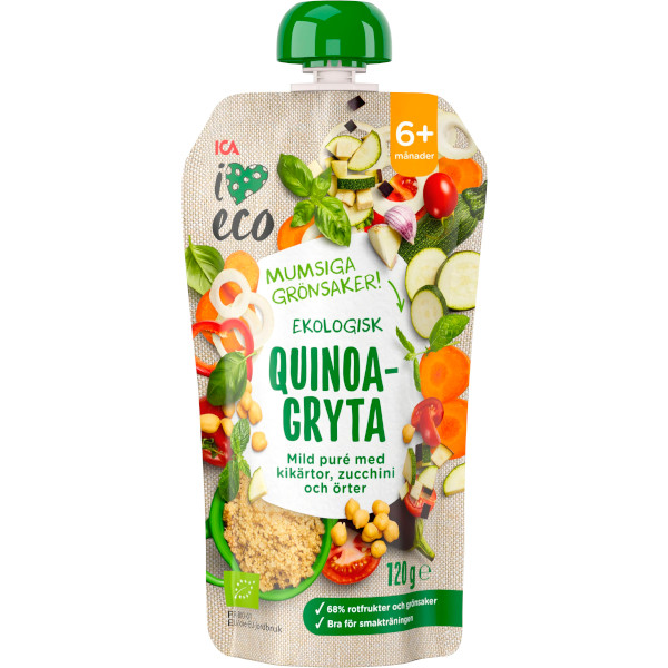 ICA I Love Eco Quinoagryta Ekologisk