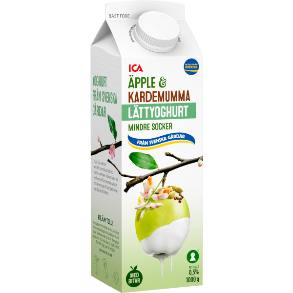 ICA Lättyoghurt Äpple & Kardemumma