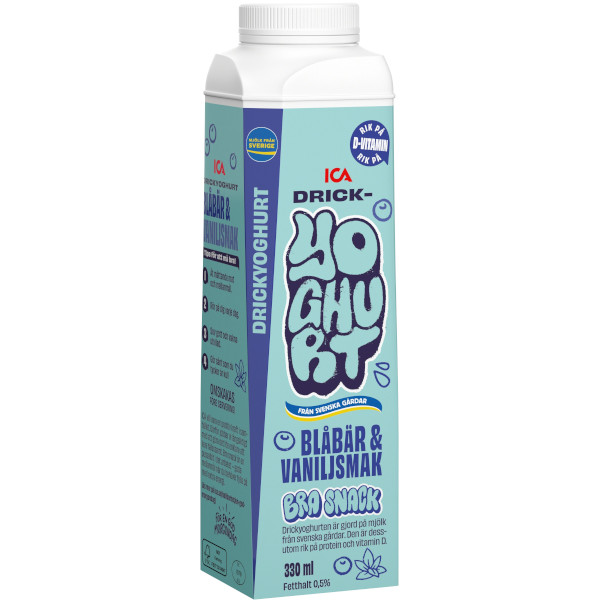 ICA Drickyoghurt Blåbär & Vanilj