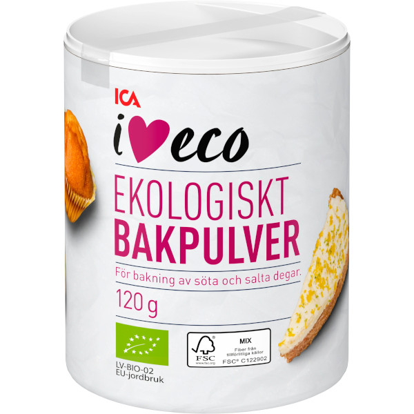 ICA I Love Eco Bakpulver Ekologiskt