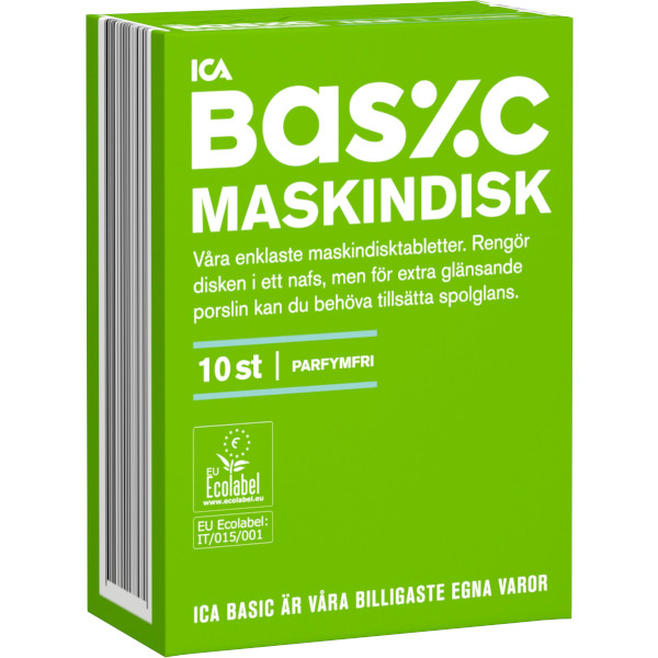 ICA Basic Maskindisktabletter