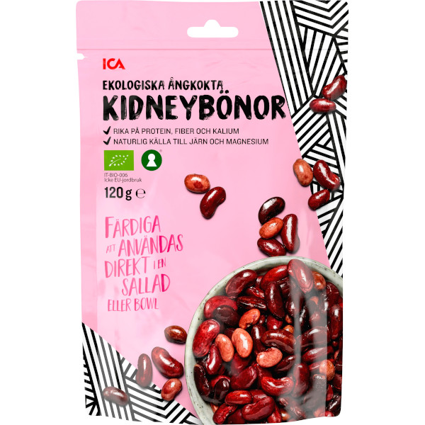 ICA Kidneybönor Ångkokta Ekologiska