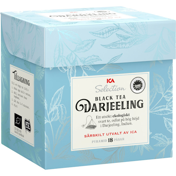 ICA Selection Svart Te Darjeeling Pyramidpåsar