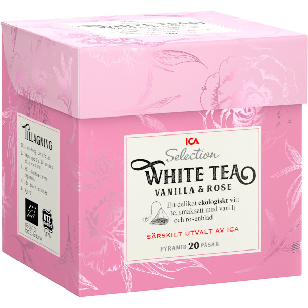 ICA Selection Vitt Te Vanilla & Rose Pyramidpåsar