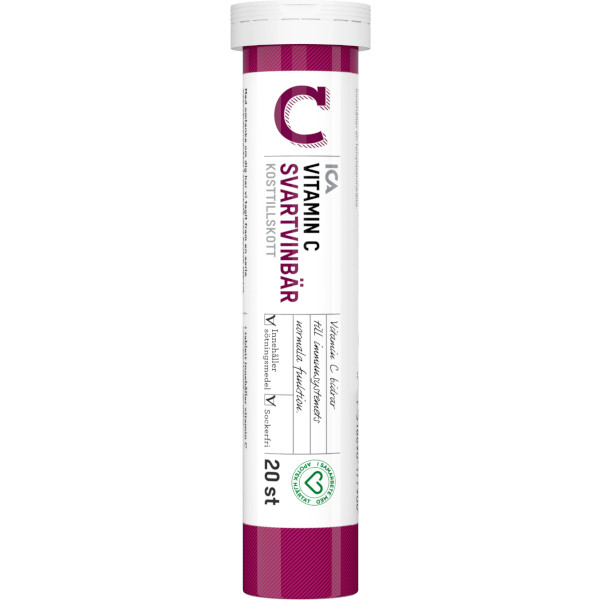 ICA Apotek Hjärtat Vitamin C Svartvinbär