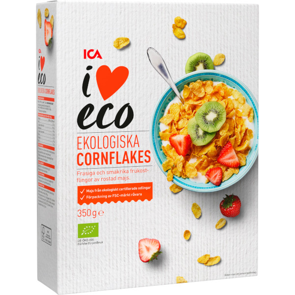 ICA I Love Eco Cornflakes Ekologiska