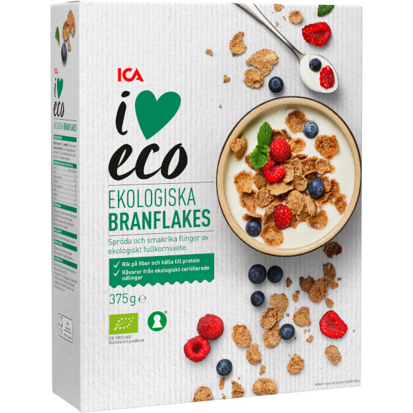 ICA I Love Eco Branflakes Ekologiska