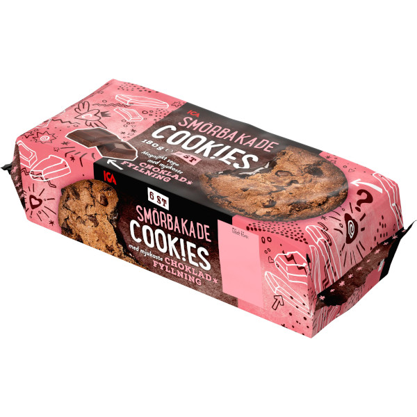 ICA Smörbakade Cookies Chokladfyllning