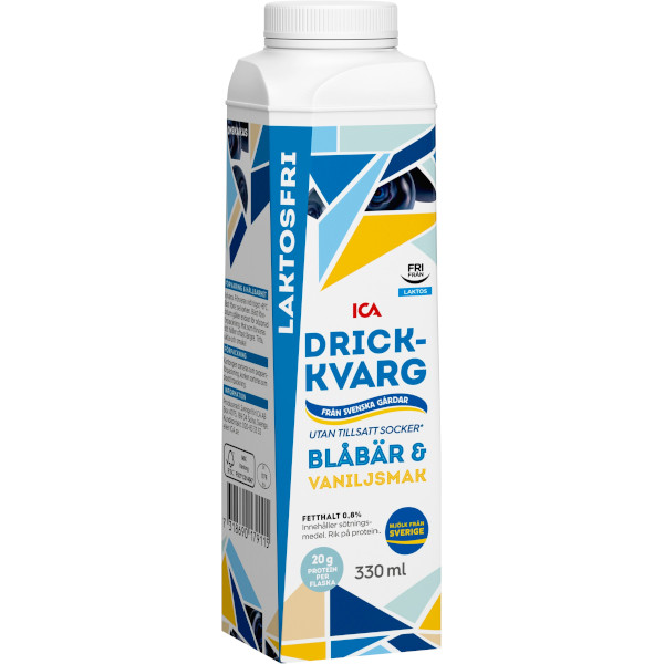 ICA Drickkvarg Blåbär & Vanilj Laktosfri