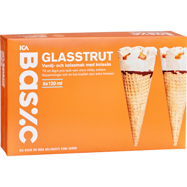 ICA Basic Glasstrutar Vanilj/Kola