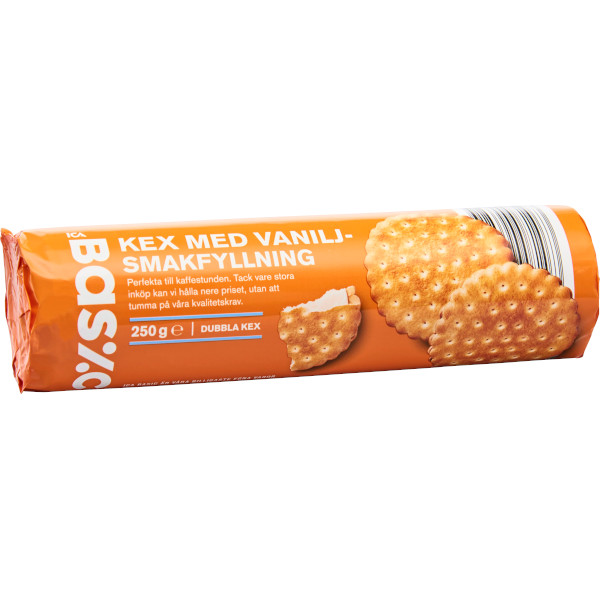 ICA Basic Dubbla Kex Vaniljsmakfyllning
