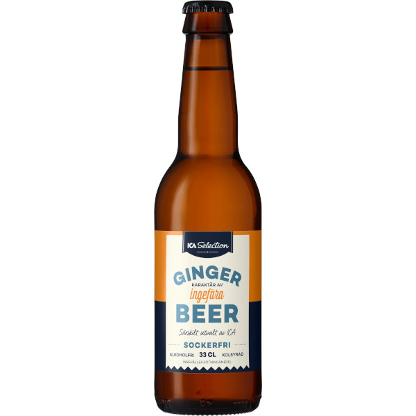 ICA Selection Ginger Beer Sockerfri Alkoholfri
