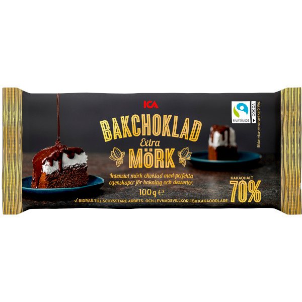 ICA Bakchoklad Extra Mörk