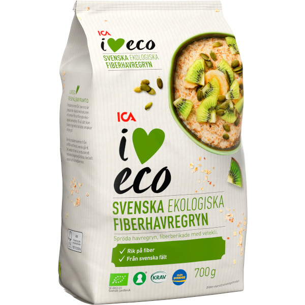 ICA I Love Eco Fiberhavregryn Ekologiska