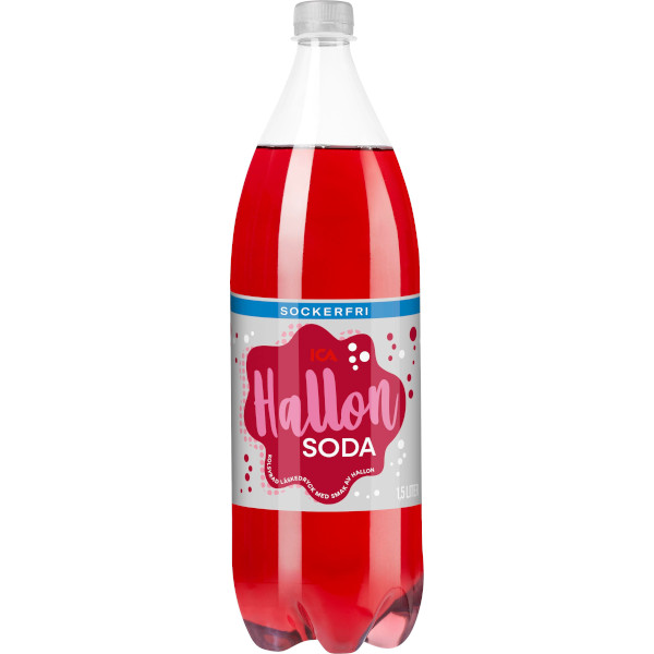 ICA Hallonsoda Sockerfri