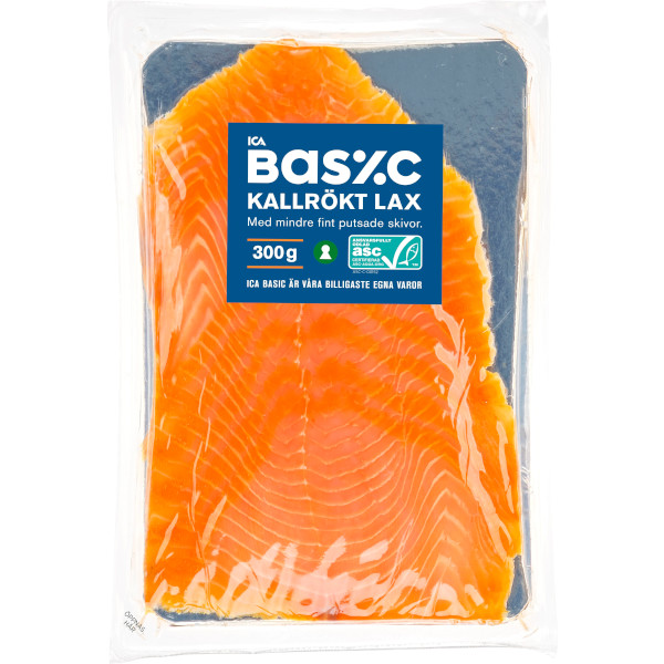 ICA Basic Lax Kallrökt Skivad