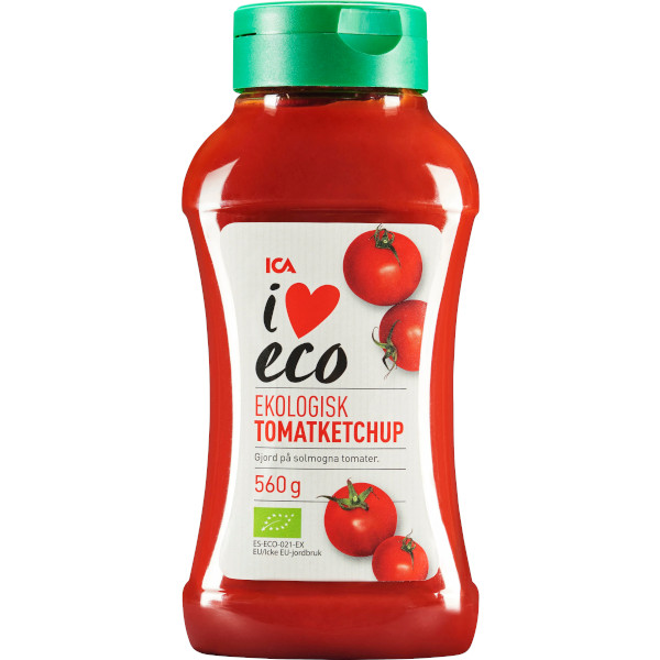 ICA I Love Eco Tomatketchup Ekologisk