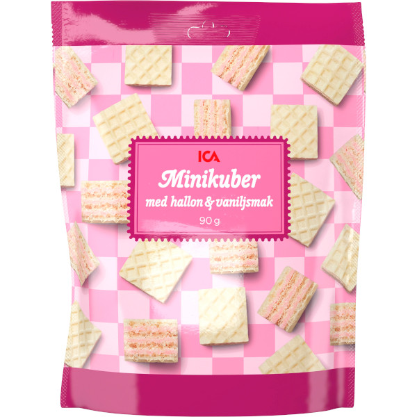 ICA Minikuber Hallon/Vaniljsmak
