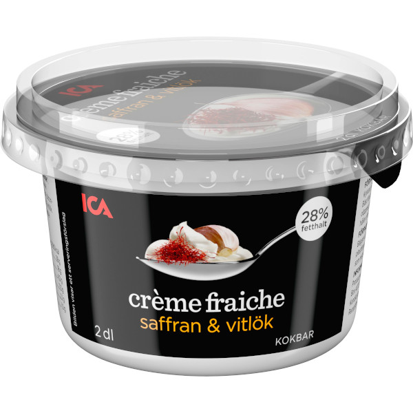 ICA Crème Fraiche Saffran & Vitlök