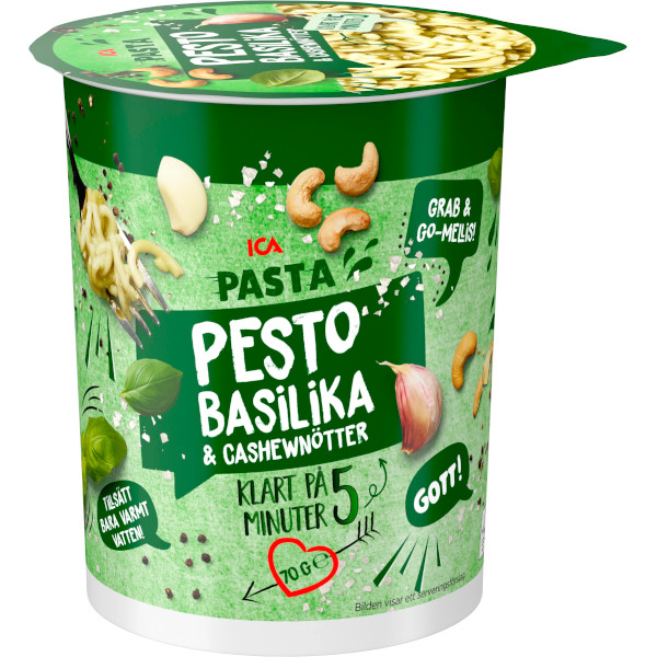 ICA Pastakopp Pesto Basilika & Cashewnötter