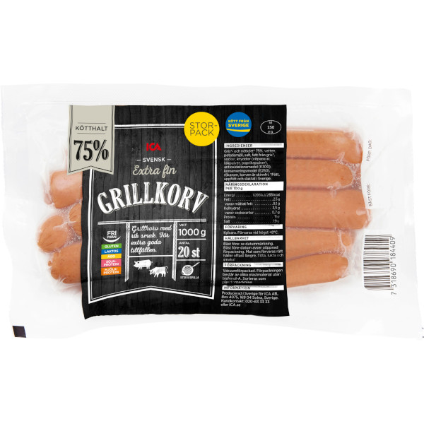 ICA Grillkorv Extra Fin