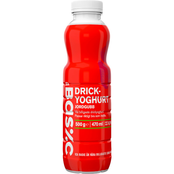 ICA Basic Drickyoghurt Jordgubb