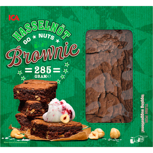 ICA Brownie Hasselnöt