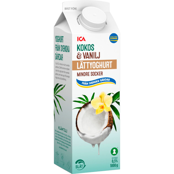ICA Lättyoghurt Kokos & Vanilj