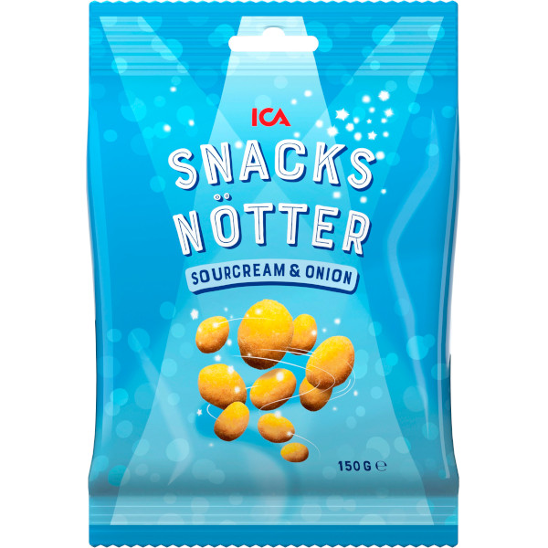 ICA Snacksnötter Sourcream & Onion