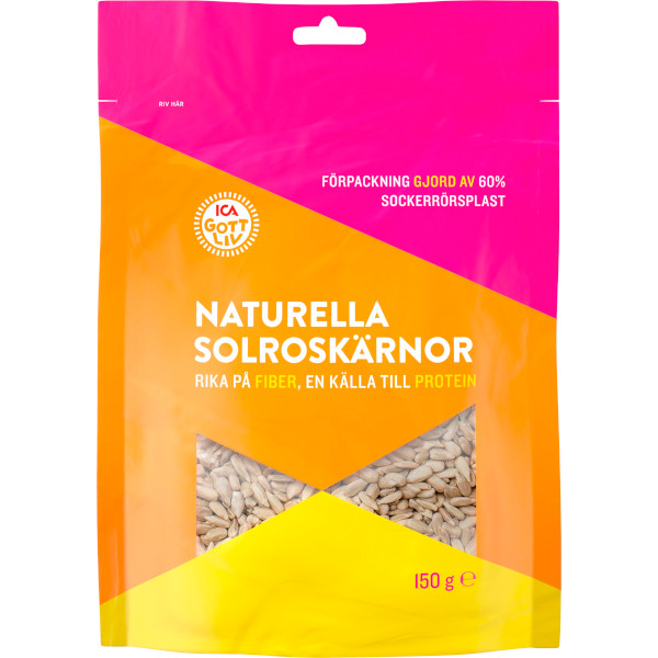 ICA Gott Liv Solroskärnor Naturella