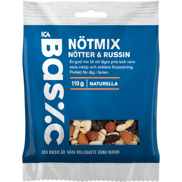 ICA Basic Nötmix Nötter & Russin
