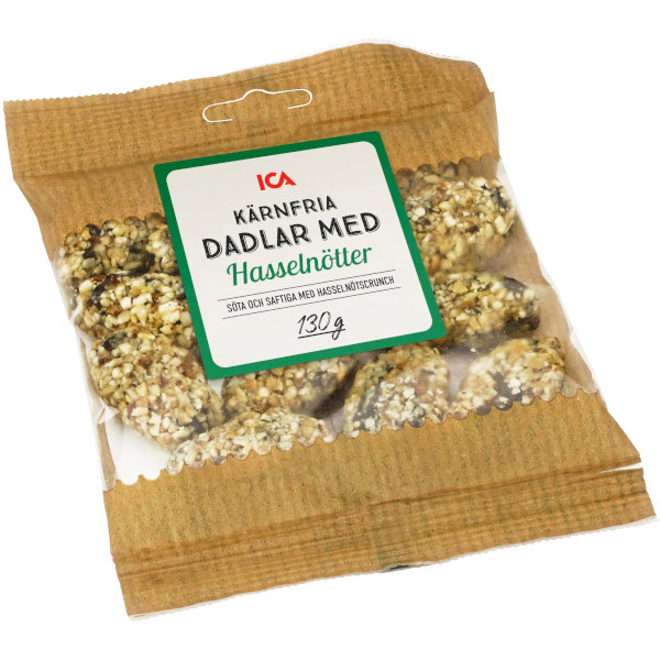 ICA Dadlar Kärnfria Hasselnötter