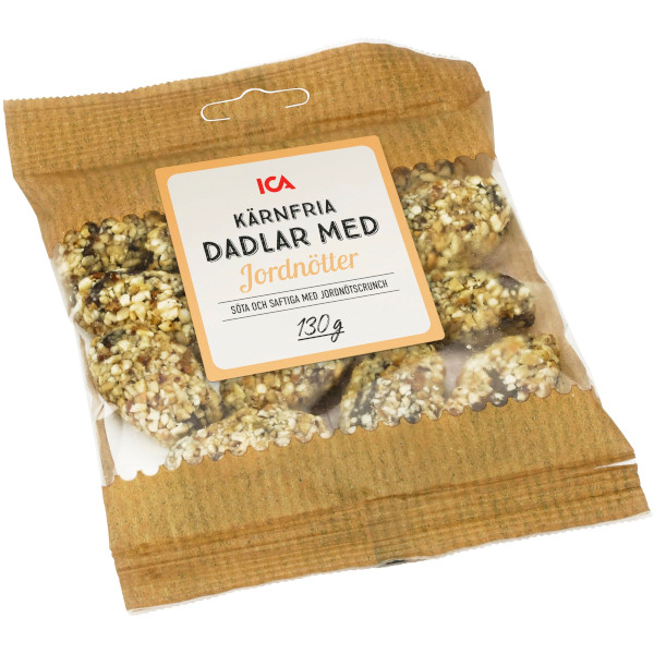 ICA Dadlar Kärnfria Jordnötter