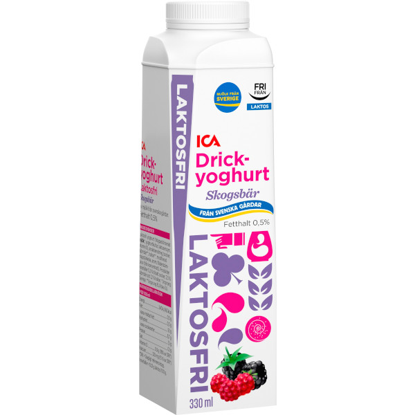 ICA Drickyoghurt Skogsbär Laktosfri