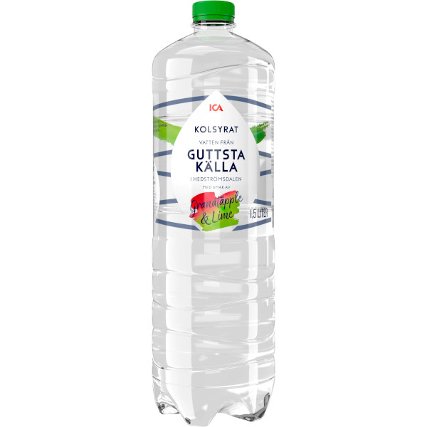 ICA Vatten Kolsyrat Granatäpple & Lime