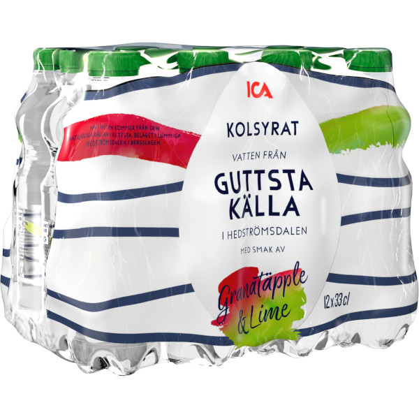 ICA Vatten Kolsyrat Granatäpple & Lime