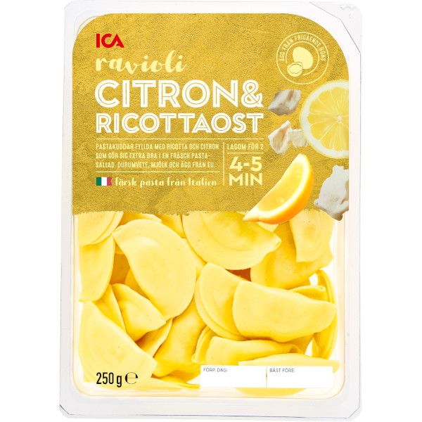 ICA Ravioli Citron & Ricotta
