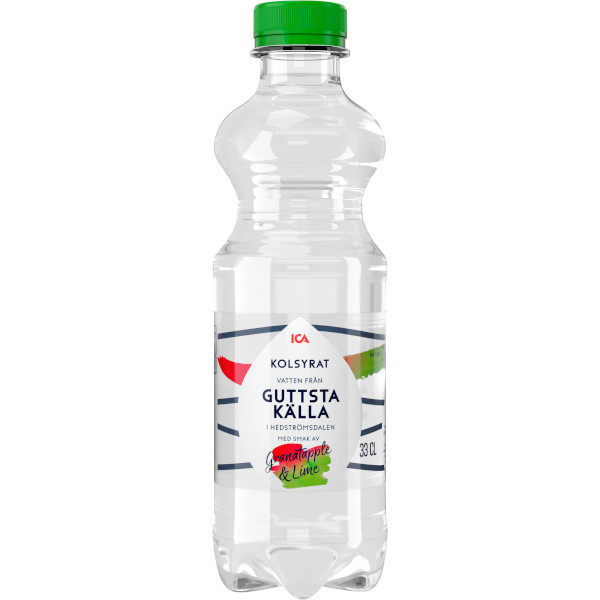 ICA Vatten Kolsyrat Granatäpple & Lime