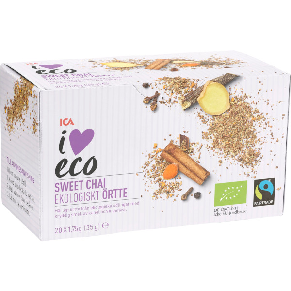 ICA I Love Eco Örtte Sweet Chai Ekologiskt