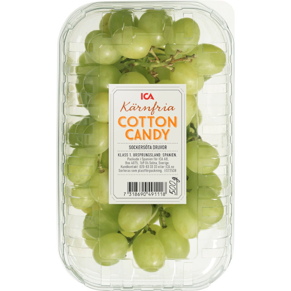 ICA Druvor Cotton Candy Kärnfria