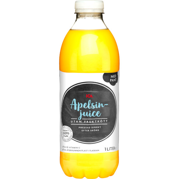 ICA Apelsinjuice Utan Fruktkött
