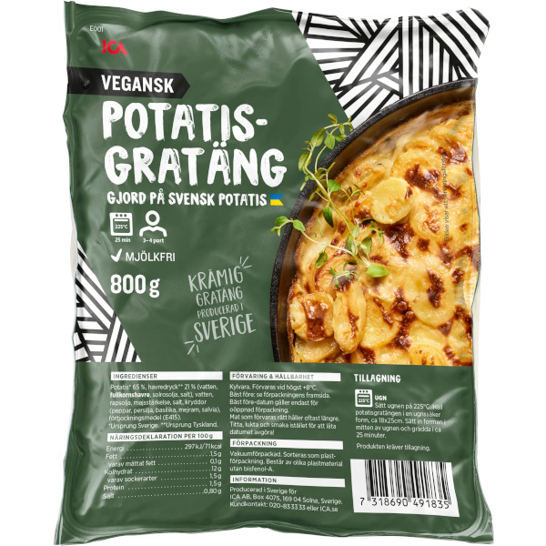 ICA Potatisgratäng Vegansk