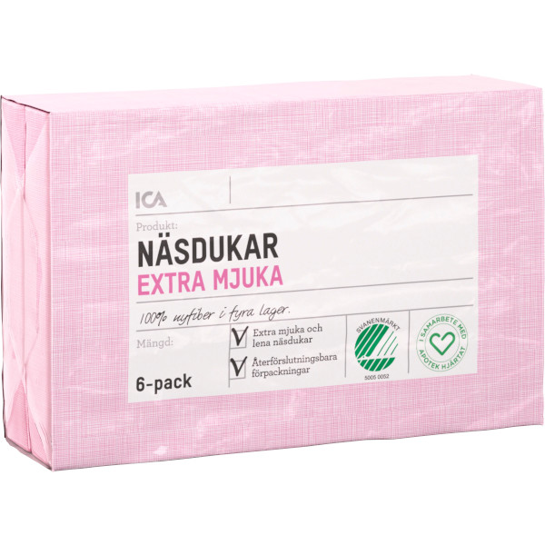 ICA Apotek Hjärtat Näsdukar Extra Mjuka