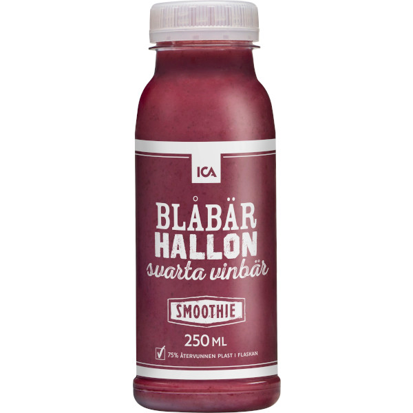 ICA Smoothie Blåbär/Hallon