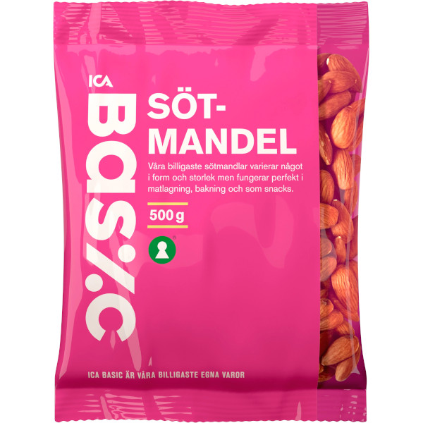 ICA Basic Sötmandel