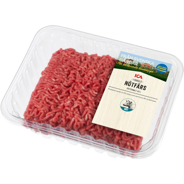 ICA Nötfärs Finmald 12%