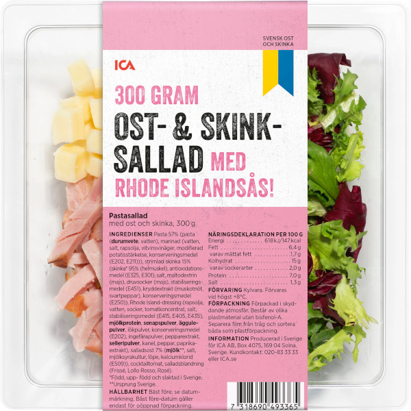 ICA Pastasallad Ost & Skinka