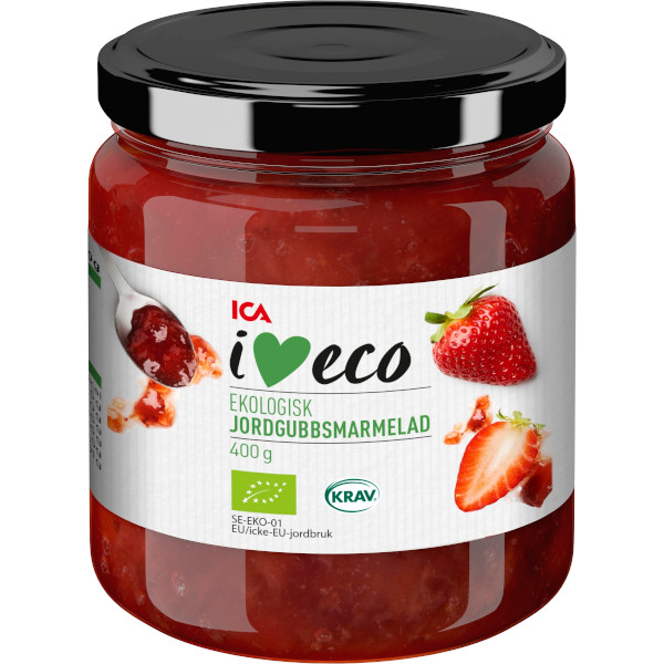 ICA I Love Eco Jordgubbsmarmelad Ekologisk