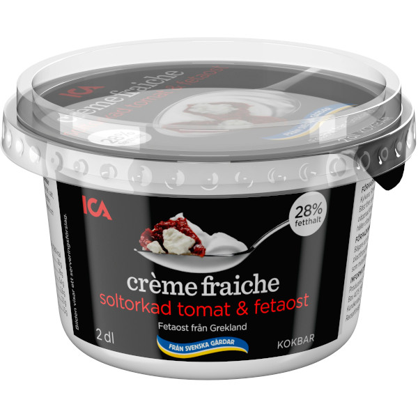 ICA Crème Fraiche Soltorkad Tomat & Fetaost