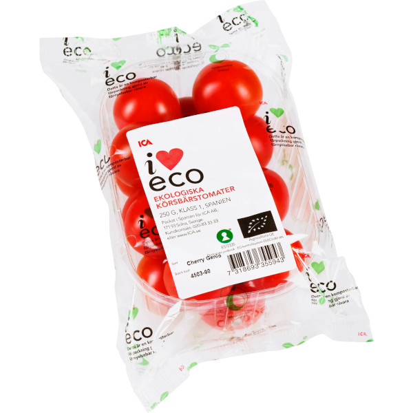 ICA I Love Eco Körsbärstomater Ekologiska